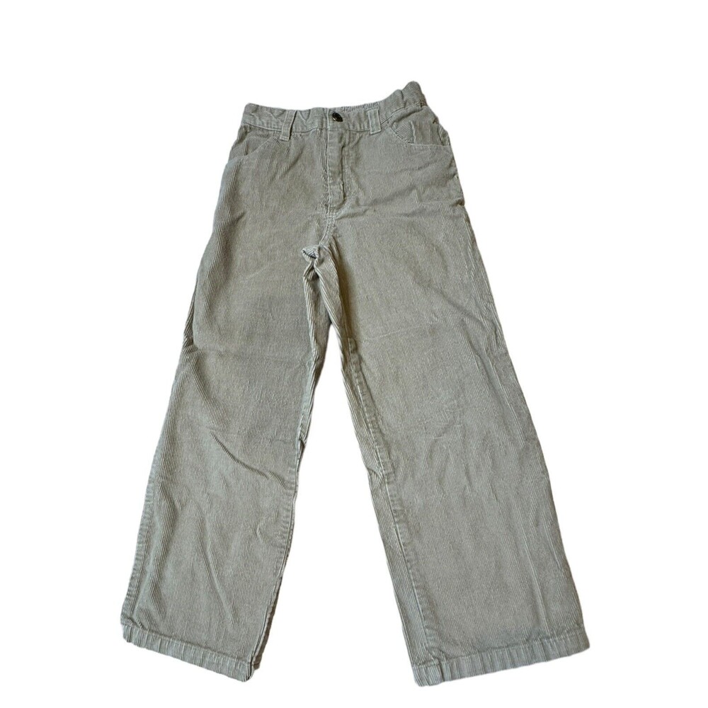 Vintage Ocean Pacific Op Boy's Corduroy Beige Fall/Winter Pants Elastic Waist 7